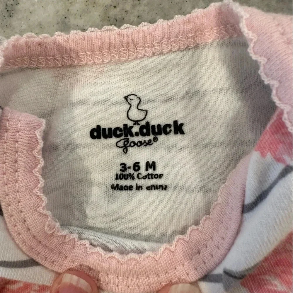 3 Pink Outfits Duck Duck Goose Pink, Floral, Lace and Tutu. Size 3-6 Month